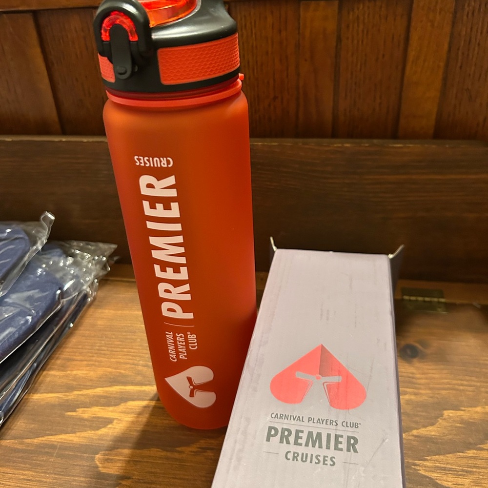 Premier Cruises Orange Insulated Water Bottle